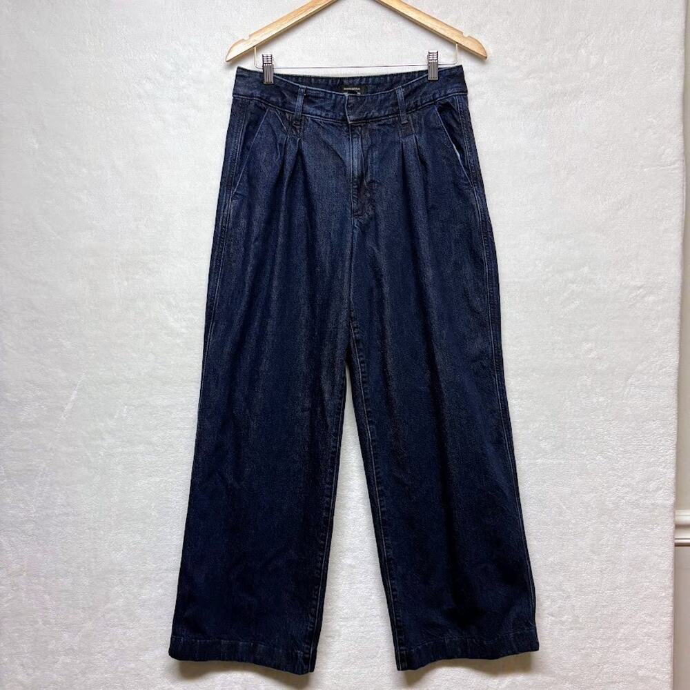 Banana Republic Navy Wide Leg Jeans